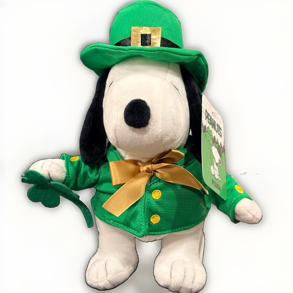 Ruz Peanuts Snoopy Leprechaun St Paddy's Day Plush 9.5" St. Patrick's Day 2026